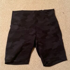 Lulu Lemon Camo Biker Shorts